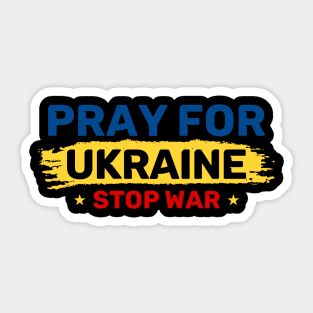 Pray for ukraine Russia Putin Puck Futin stand with ukrain Sticker